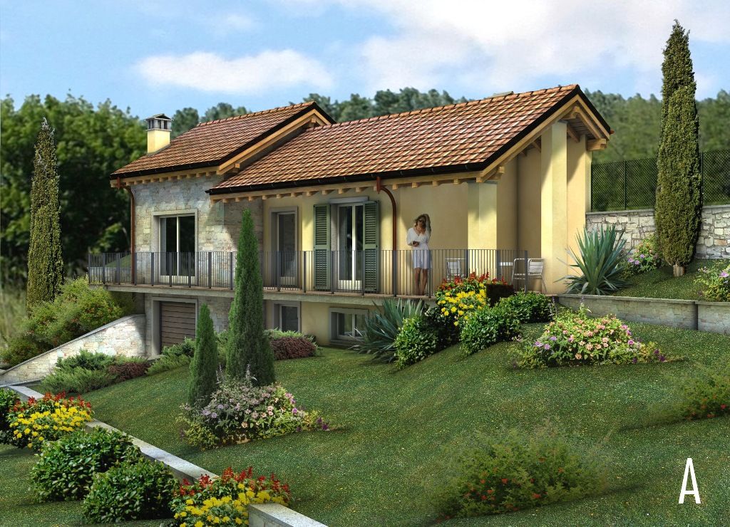 Villa unifamiliare in costruzione con stupenda vista lago in   Belgirate Lago Maggiore